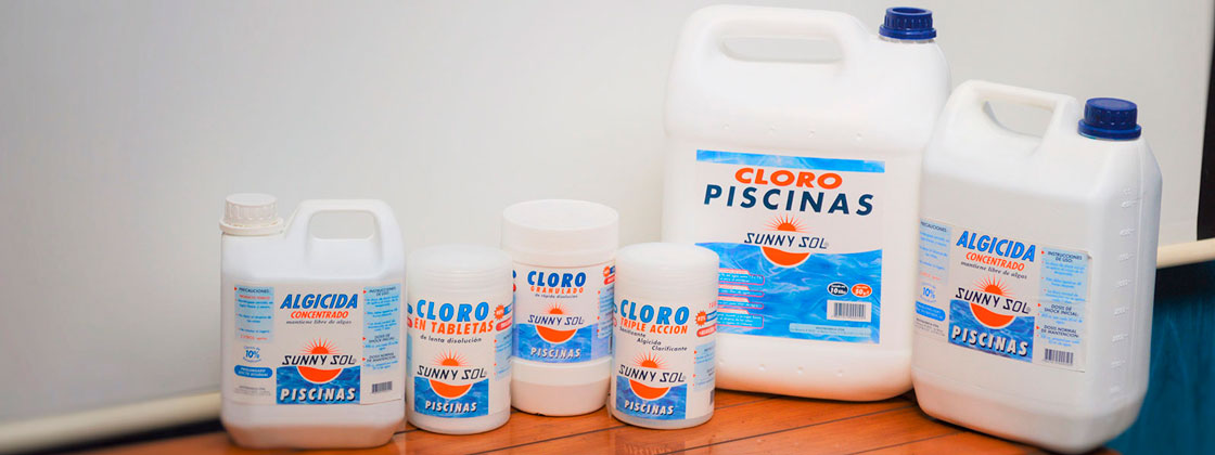 Productos para Tratamiento y Mantención de Piscinas - Sunny Sol® Productos para Tratamiento de Piscinas Sunny Sol®